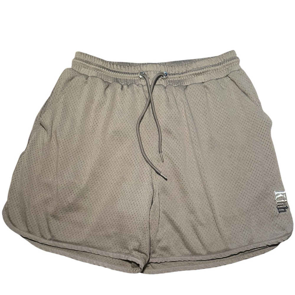 Kith Women's Tan Jersey Shorts Athletic Streetwear Mesh Size Medium